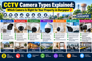CCTV Camera Types Explained: Which Camera Is Right for Your Property in Durgapur?