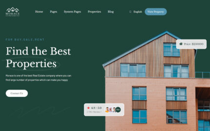 Ready Made Real Estate Website | Real Estate Agent Website Template |