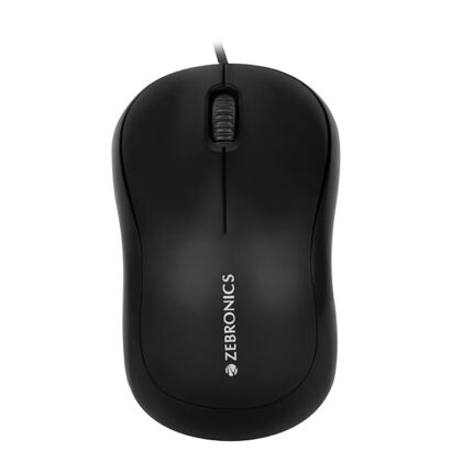 Zebronics Zeb-Comfort Wired USB Mouse, 3-Button,