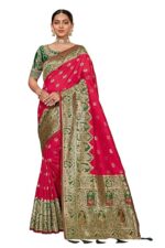 Banarasi Saree for women with Unstitch Heavy Blouse Piece