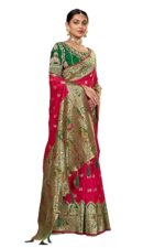 Banarasi Saree for women with Unstitch Heavy Blouse Piece