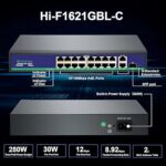 16 Port PoE Switch