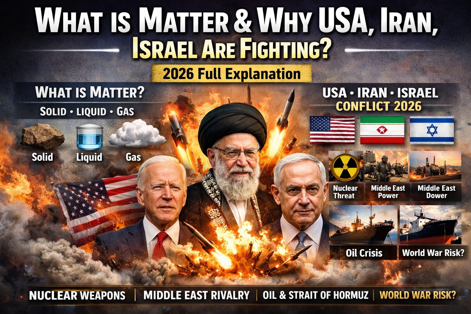 What Is Matter & Why Are the USA, Iran, and Israel Fighting? Complete 2026 War Explained in Simple Terms