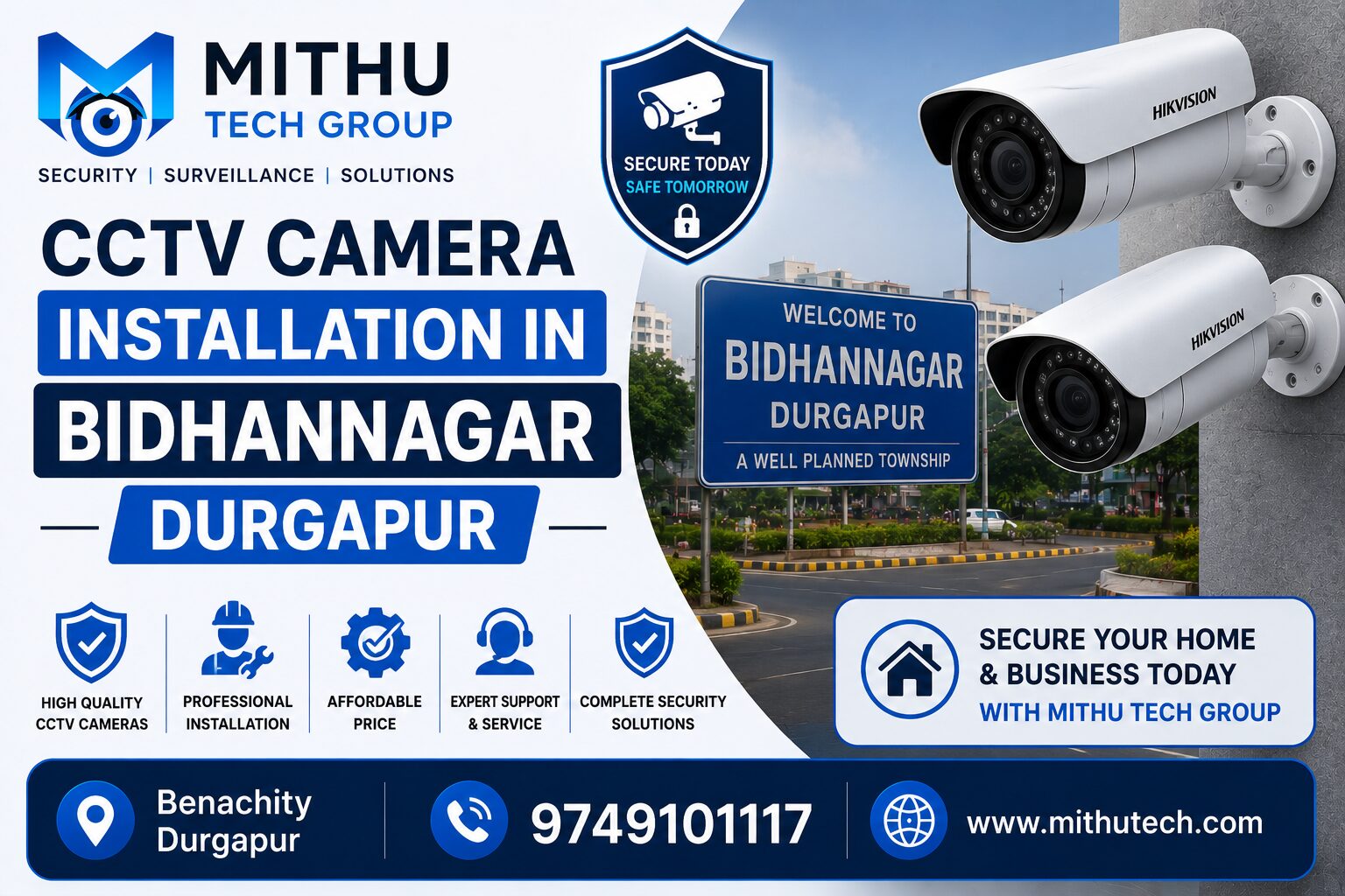 CCTV Installation in Bidhannagar Durgapur | Price & Service Guide 2026