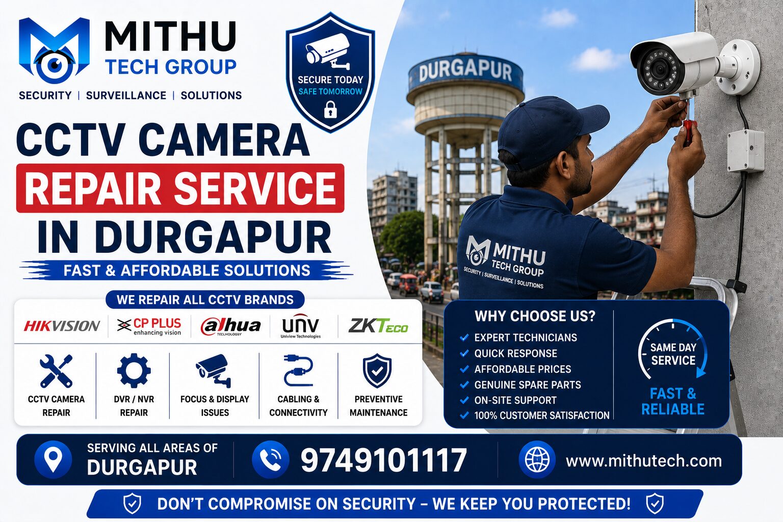 CCTV Camera Repair Service in Durgapur – Fast & Affordable Solutions - 2026