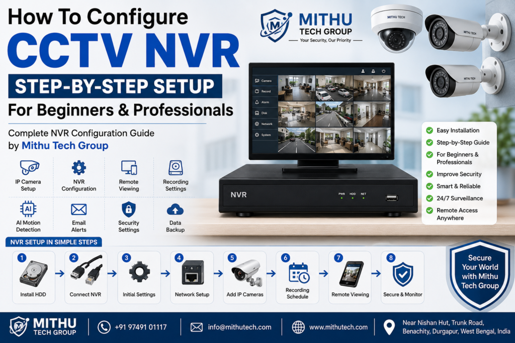 How To Configure CCTV NVR – Complete Step-by-Step Setup Guide for Beginners & Professionals | Mithu Tech Group - 2026
