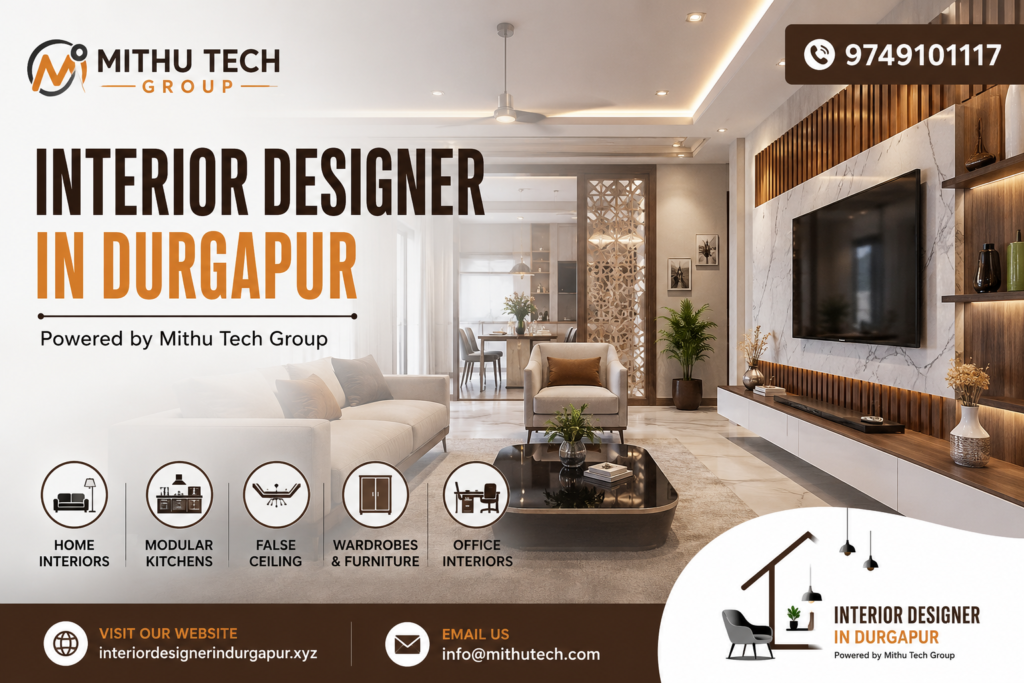 Best Interior Designer in Durgapur | Modern Home & Office Interiors | Interior Designer in Durgapur Powered by Mithu Tech Group - 2026