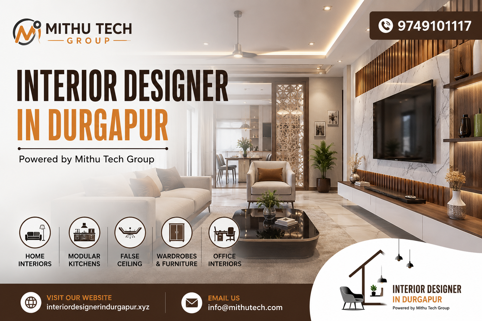 Best Interior Designer in Durgapur | Modern Home & Office Interiors | Interior Designer in Durgapur Powered by Mithu Tech Group - 2026