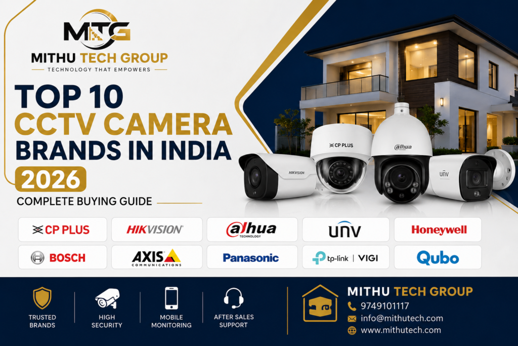 Top 10 Best CCTV Camera Brands in India (2026) – Complete Buying Guide
