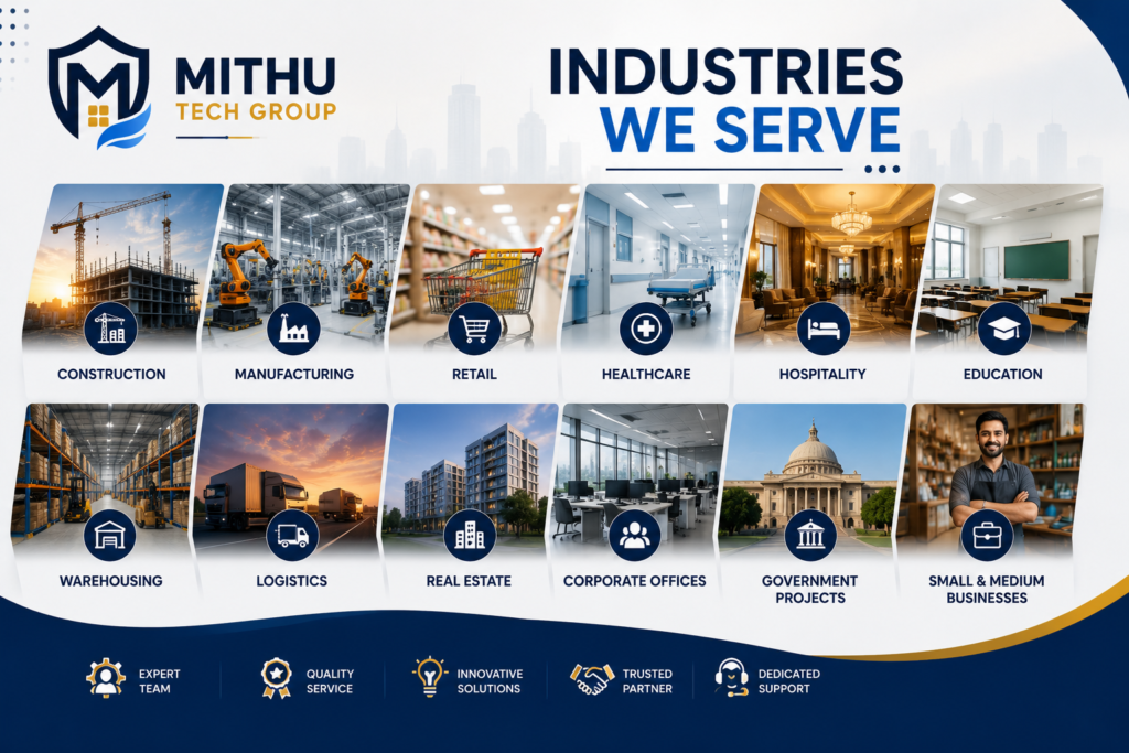 mithu tech group Industries We Serve