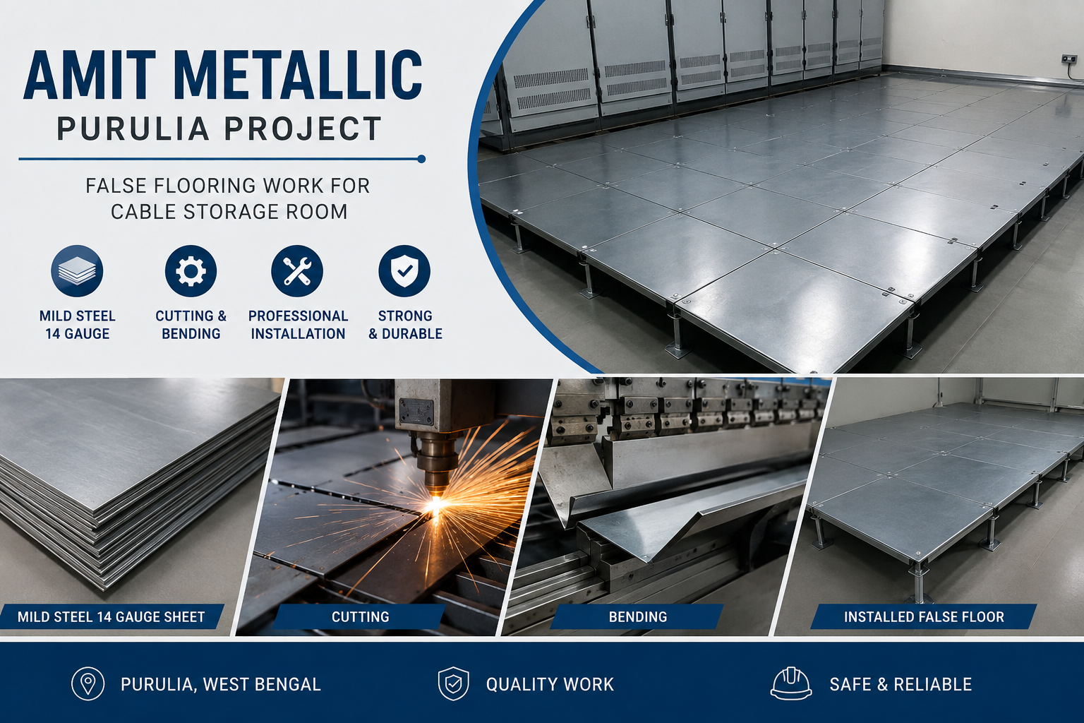 Amit Metallic Purulia Project: Professional False Flooring Work and Industrial Infrastructure Development - 2026