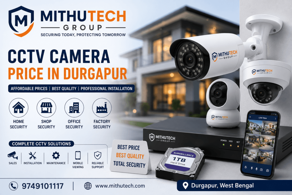 CCTV Camera Price in Durgapur – Complete Price Guide for Home, Office, Shop & Factory Security - 2026