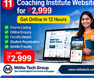 Coaching Institute Website for ₹2,999 – Get Online in 12 Hours