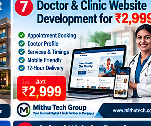 Doctor and clinic website development for ₹2,999 - Mithu Tech Group