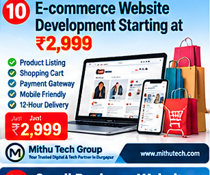 E-commerce Website Development Starting at ₹2,999