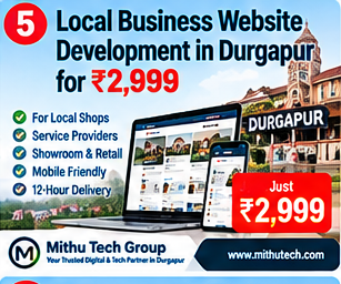 Local Business Website Development in Durgapur for ₹2,999