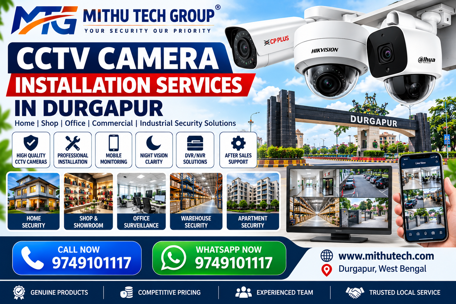 CCTV Camera Installation Services in Durgapur – Professional Security Solutions for Homes, Shops and Offices 1 CCTV Camera Installation Services in Durgapur – Professional Security Solutions for Homes, Shops and Offices