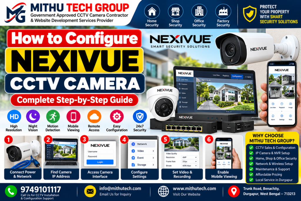 How to Configure NEXIVUE CCTV Camera: Complete IP Camera, NVR, Mobile App and Network Setup Guide (2026)