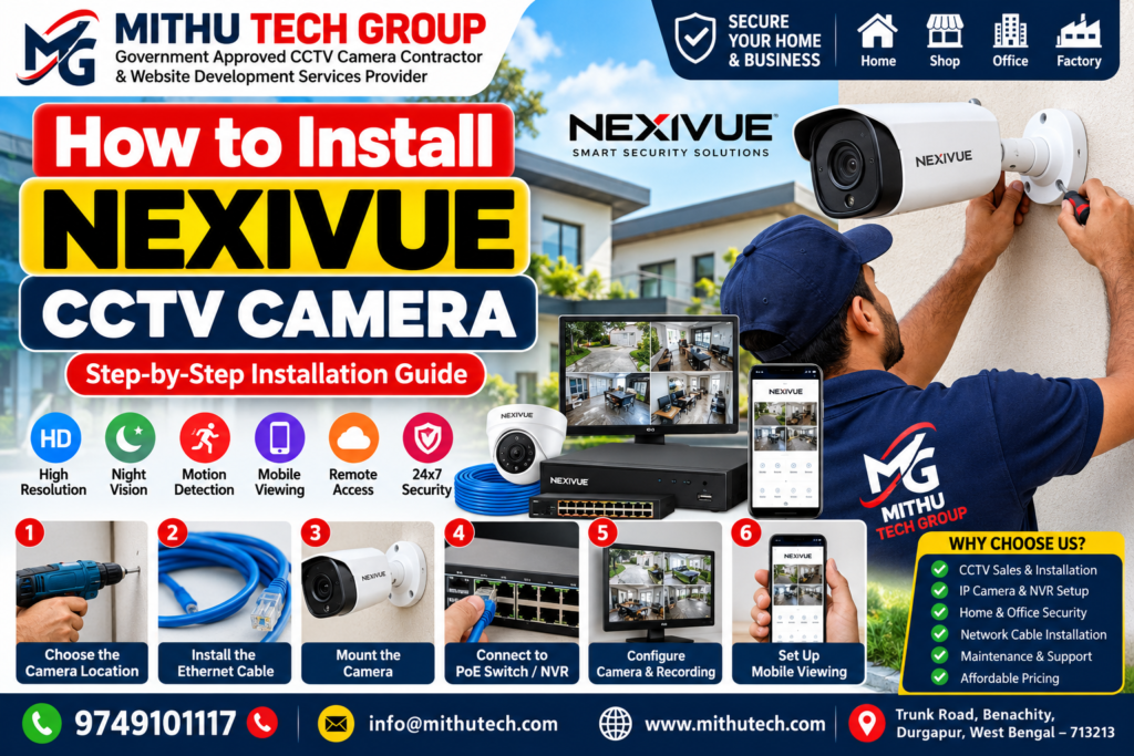 How to Install NEXIVUE CCTV Camera: Complete Step-by-Step Installation Guide for Homes 2026