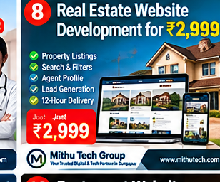 Real Estate Website Development for ₹2,999