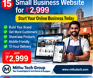 Small business website for ₹2,999 - Mithu Tech Group